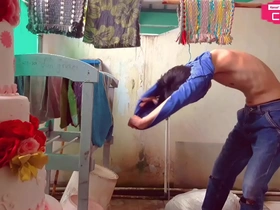 [hansel thio channel] i'm so horny when i want wash table clothes after wedding party