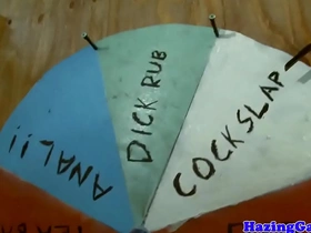 Straight hazed amateur assfingered and fucked