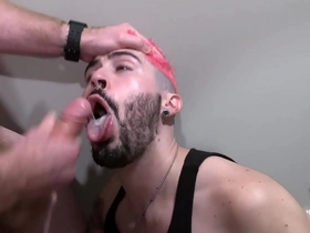 Uncut fucks throat