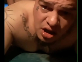 Taking it from behind from big tit wife