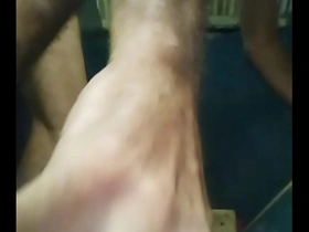 Big dildo very deep insertion