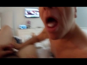 Old grandpa amputee loves to eat men's cum, mmmmmm