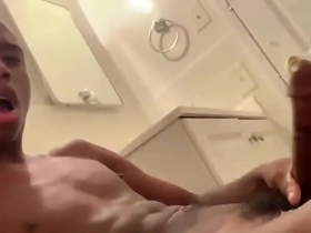 Hiding in the toilets to jerk off my dick and moan till i cum
