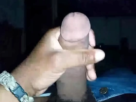 Dick penetrates anal sex toy on cam show