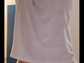 Horny young boy wakes up in the middle of the night and humping a pillow for a relieving orgasm and a fast cumshot