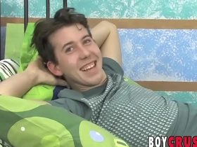 Twink michael stone anal plays while jerking off dick solo