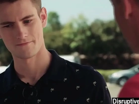 Closeted jock hitting on nerd gay classmate