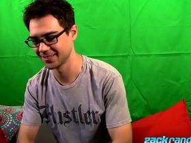 Gay jock with glasses zack randall masturbates and cums solo