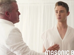 Masonicboys - cole blue barebacked and bred by suited silver muscle daddy