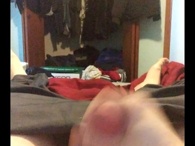 Jerking off and shooting my load