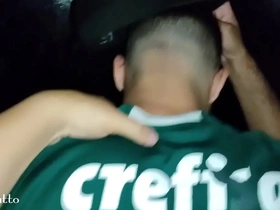 Palmeirense levando rola no cinema porno