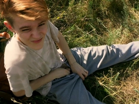 Summer fun of two young guys.  sucking by the sea