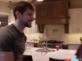 Cocksucked wolf breeding athletic nerdy bottom