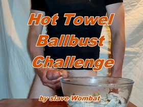 Hot towel ballbust challenge by wombat