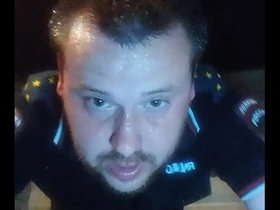 Full video: rough fuck of a policeman's anal hole with a bottle of !