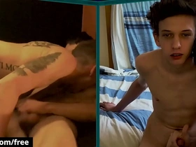 Horny twinkies arrange an online double date which ends up in wild cyber anal sex - bromo