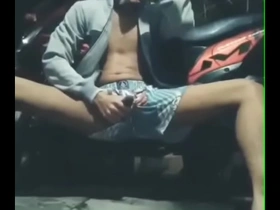 College twink masturbation outdoor