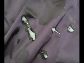 Round 2 with satin dress cum stains