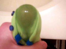 Huge pre cum into panties