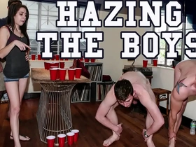 Gaywire - if these pledges wanna join the fraternity, they're gonna have to show us how bad they want it