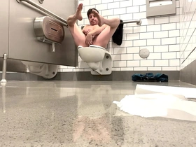 Risky public masturbation almost caught