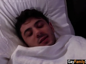 Gay step son bangs step daddy behind step mom's back