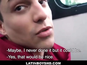 Latin boy paid cash to fuck straight stranger pov - ricci, angel