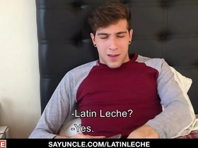 Shy boy arthur joseph earns some extra money with roommate's dick in mouth