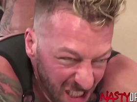 Nastydaddy inked gays dolf dietrich and hugh hunter bareback