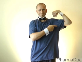 Muscle worship straight man stripper