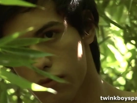 Twinks anibal and julian fuck outdoors