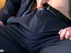 To win a contract, this str8 let us to touch his big dick