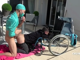 Sexy hanydcapped twink used bareback by kevin david for crunchboy !! i was his dream to make a porn clip !