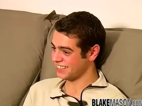 Young amateur james shows off hairy cock while masturbating