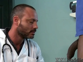 Mature doctor sucks and rides bbc