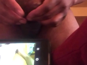 Jackson jerking his cock to xvideo guy has huge dic