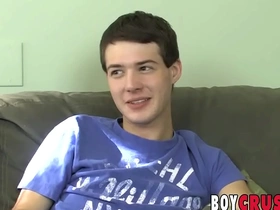 Adorable youngster chase harding cums while masturbating