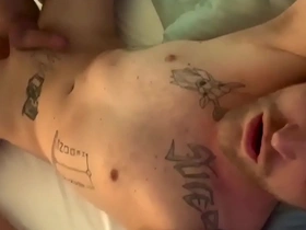 Tattooed top hunk getting fucked