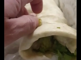 Cum on food - hot  burrito