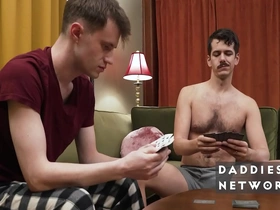 Stepuncle plays cards and cocks with twink