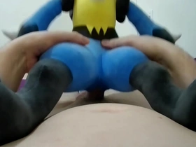 Lucca the lucario plush gets bred by her trainer: 100 minutes of sensual lovemaking with creampie