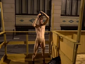 Naughty puppy davey naked in public