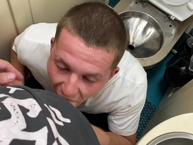 Gave his a blowjob in the toilet of the train oliver strelly and falcon al - 21