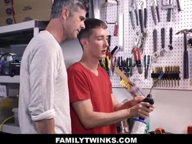Skinny twink step son fucked by in garage - bill farnsworth, peter pounder