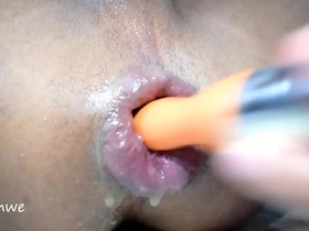 Pleasing me in the ass with ohmibod naughtibod vibe ipod orange