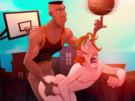 Astros do basquete - enterrando as bolas no cuzinho do adversário