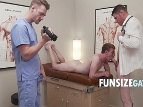 Doctor wolf records twink patient's physical examination