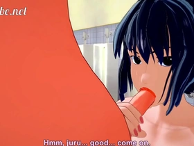 Naruto yaoi - naruto x sasuke handjob, blowjob, anal and cum inside in the toilet