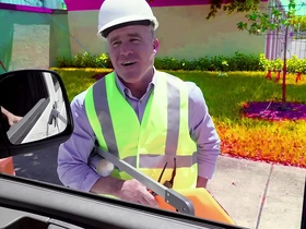 Straight contruction worker gets tricked into gay sex