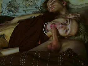 The boys made each other happy. real orgasm